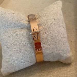 Rose gold bangle bracelet